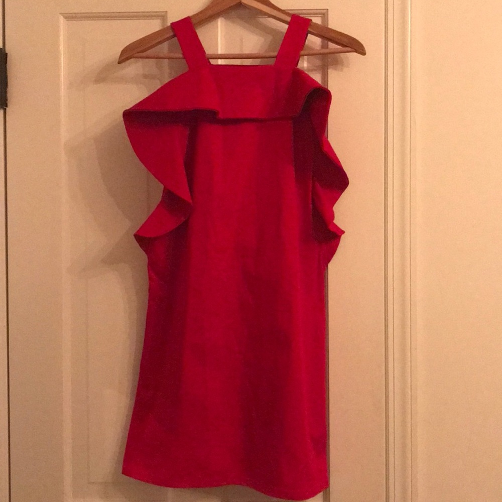 BNWT Toit Valant red ruffle dress, xs